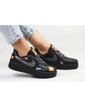 Жіночі кросівки Nike Air Force 1 Just Do It чорні