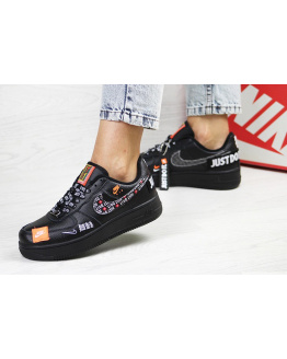 Жіночі кросівки Nike Air Force 1 Just Do It чорні
