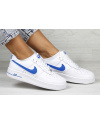 Жіночі кросівки Nike Air Force 1 Low білі з синім