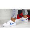 Купить Жіночі кросівки Nike Air Force 1 Low білі з синім