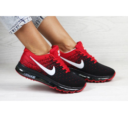 Женские кроссовки Nike Air Max 2017 красные с черным