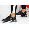Купить Женские кроссовки Nike Air Max 270 черные с белым