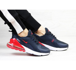 Женские кроссовки Nike Air Max 270 темно-синие с красным