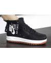 Женские высокие кроссовки Nike SF Air Force 1 Mid черные с белым