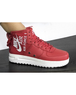 Жіночі високі кросівки Nike SF Air Force 1 Mid червоні