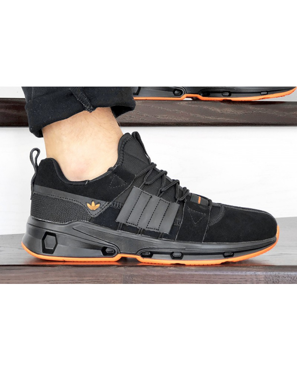 Чоловічі кросівки Adidas ADV EQT чорні з помаранчевим