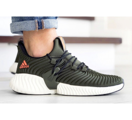 Купить Мужские кроссовки Adidas AlphaBOUNCE Instinct темно-зеленые с оранжевым
