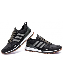 Чоловічі кросівки Adidas чорні с хаки