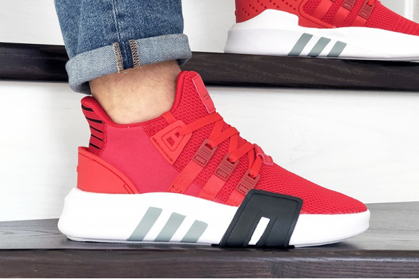 Мужские кроссовки Adidas EQT Bask ADV 91/18 красные