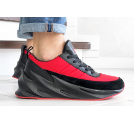 Мужские кроссовки Adidas Sharks красные с черным