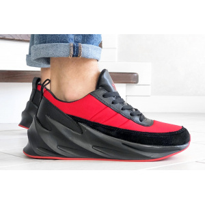 Мужские кроссовки Adidas Sharks красные с черным