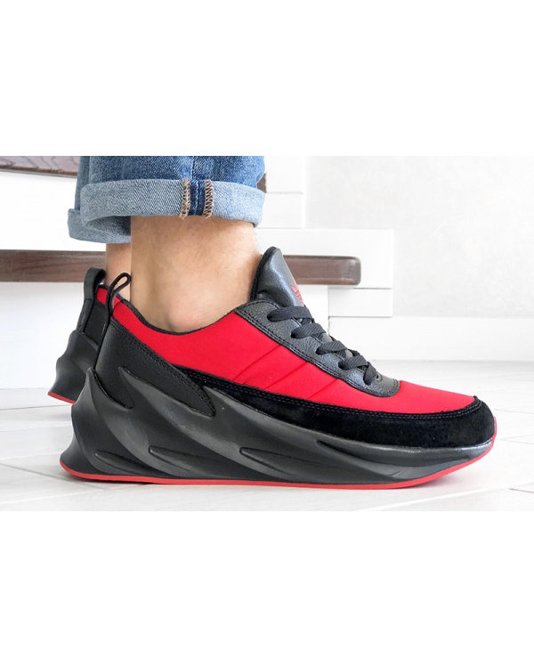 Чоловічі кросівки Adidas Sharks червоні з чорним