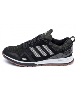 Чоловічі кросівки Adidas чорні з зеленим