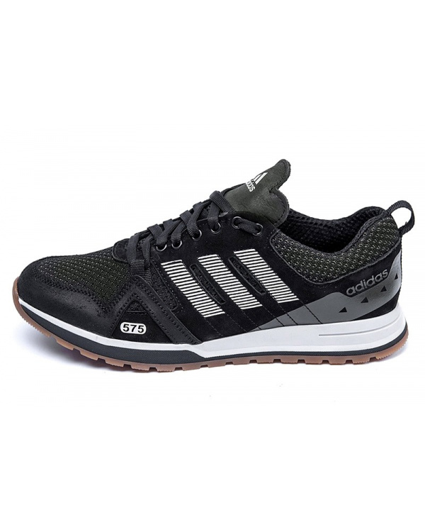 Чоловічі кросівки Adidas чорні з зеленим