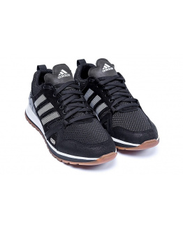 Чоловічі кросівки Adidas чорні з зеленим