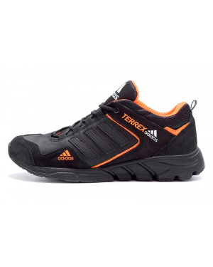 Чоловічі кросівки Adidas Terrex чорні з помаранчевим