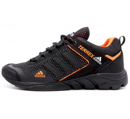 Купить Мужские кроссовки Adidas Terrex черные с оранжевым