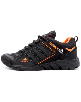 Чоловічі кросівки Adidas Terrex чорні з помаранчевим
