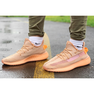 Мужские кроссовки Adidas Yeezy Boost 350 V2 оранжевые