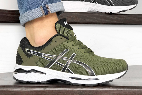 Мужские кроссовки Asics GT-1000 зеленые