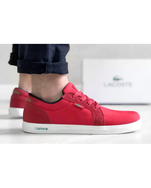 Мужские кроссовки Lacoste Europe красные
