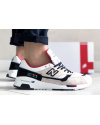 Мужские кроссовки New Balance 1500 бежевые с белым и красным
