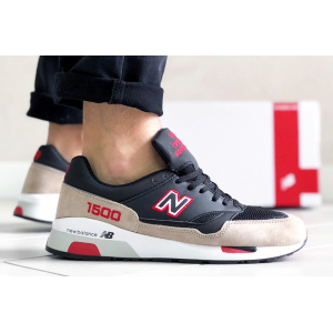 Чоловічі кросівки New Balance 1500 бежеві з чорним