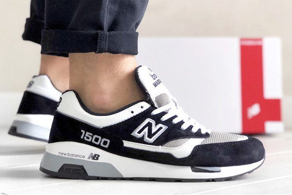 Мужские кроссовки New Balance 1500 черные с белым