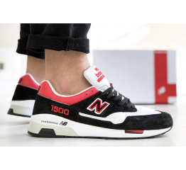 Мужские кроссовки New Balance 1500 черные с красным и белым