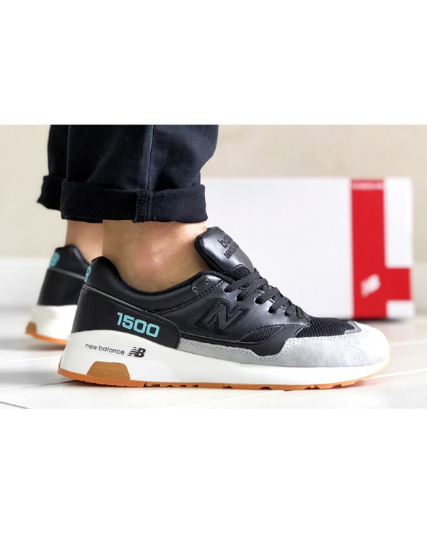 Мужские кроссовки New Balance 1500 серые с черным