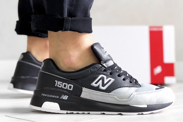 Мужские кроссовки New Balance 1500 серые с черным