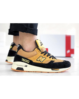 Чоловічі кросівки New Balance 1500 светло-коричневі з чорним