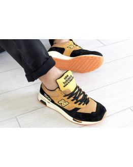 Чоловічі кросівки New Balance 1500 светло-коричневі з чорним