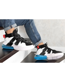 Чоловічі кросівки Nike Air Edge 270 білі з чорним и голубым