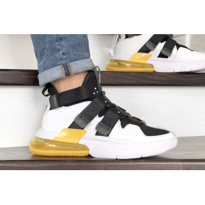 Мужские кроссовки Nike Air Edge 270 белые с черным и желтым