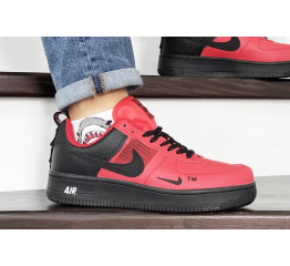 Мужские кроссовки Nike Air Force 1 '07 Lv8 Utility красные с черным