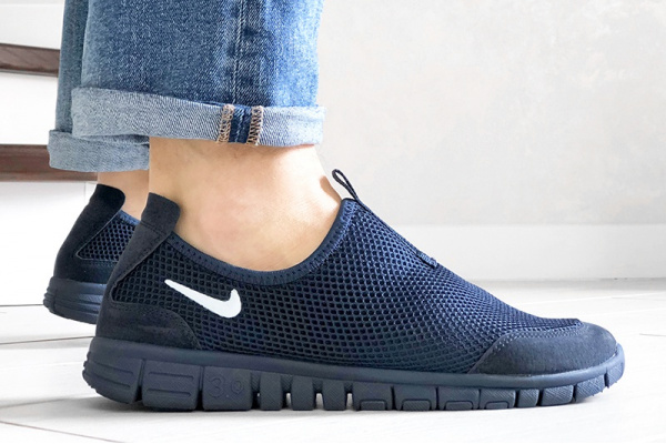 Мужские кроссовки Nike Air Free Run 3.0 Slip-On темно-синие