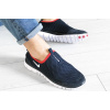 Купить Мужские кроссовки Nike Air Free Run 3.0 Slip-On темно-синие с белым и красным