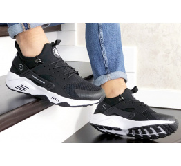 Мужские кроссовки Nike Air Huarache х Fragment Design черные с белым