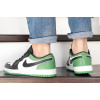 Купить Мужские кроссовки Nike Air Jordan 1 Low белые с черным и зеленым