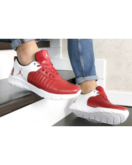 Чоловічі кросівки Nike Air Jordan червоні з білим