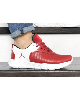 Чоловічі кросівки Nike Air Jordan червоні з білим