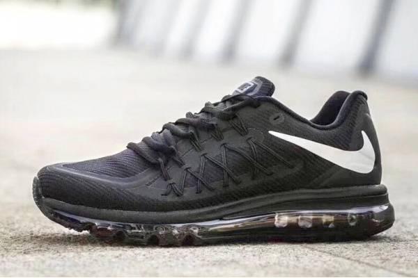Мужские кроссовки Nike Air Max 2015 черные с белым