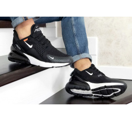 Мужские кроссовки Nike Air Max 270 черные с белым