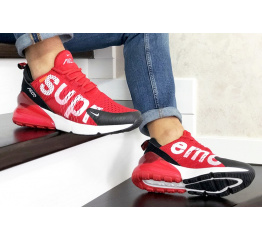Мужские кроссовки Nike Air Max 270 x Supreme красные