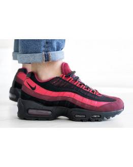 Чоловічі кросівки Nike Air Max 95 OG бордові з чорним