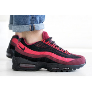 Чоловічі кросівки Nike Air Max 95 OG бордові з чорним