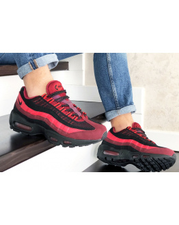 Чоловічі кросівки Nike Air Max 95 OG бордові з чорним