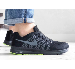 Мужские кроссовки Nike Air Zoom черные с серым