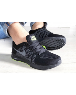Мужские кроссовки Nike Air Zoom черные с серым
